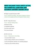 NRFSP WALMART FOOD SAFETY ACTUAL&NewLine;TEST PAPER FULL QUESTIONS AND&NewLine;ACCURATE ANSWERS GRADED APLUS