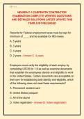 NEVADA C-3 CARPENTRY CONTRACTOR &NewLine;EXAMINATION COMPLETE VERIFIED QUESTIONS &NewLine;AND DETAILED SOLUTIONS LATEST UPDATE THIS &NewLine;YEAR JUST RELEASED 