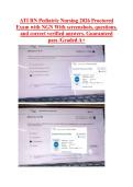 ATI RN Pediatric Nursing 2026 Proctored &NewLine;Exam with NGN With screenshots&comma; questions&comma; &NewLine;and correct verified answers&period; Guaranteed &NewLine;pass &sol;Graded A&plus; &NewLine;&NewLine;&NewLine;&NewLine;