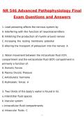 NR 546 &sol; NR546 Advanced Pathophysiology Final Exam &lpar;Latest 2026 &sol; 2027 Update&rpar; Questions & Accurate Correct Answers &lpar;Chamberlain&rpar; &lpar;100&percnt; Correct Verified Answers&rpar; Already Graded A&plus;