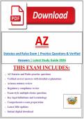 AZ Statutes and Rules Exam &vert; Practice Questions & Verified Answers &vert; Latest Study Guide 2026