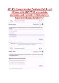 ATI PN Comprehensive Predictor Exit Level &NewLine;3 Exam with NGN With screenshots&comma; &NewLine;questions&comma; and correct verified answers&period; &NewLine;Guaranteed pass &sol;Graded A&plus; &NewLine;&NewLine;&NewLine;&NewLine;&NewLine;