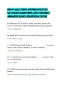 NRNP 6550 FINAL PAPER UPDATED&NewLine;COMPLETE QUESTIONS AND CORRECT&NewLine;ANSWERS BUNDLED REVIEW GUIDE&NewLine;