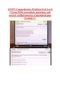 ATI PN Comprehensive Predictor Exit Level &NewLine;3 Exam With screenshots&comma; questions&comma; and &NewLine;correct verified answers&period; Guaranteed pass &NewLine;&sol;Graded A&plus;