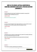 ARE 5&period;0 COMPLETE STUDY BUNDLE &vert;QUESTIONS & VERIFIED ANSWERS 2026-2027 UPDATED EDITION &vert;ALL IN ONE