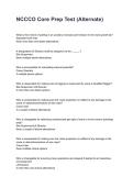 NCCCO Core Prep Test &lpar;Alternate&rpar; Updated &lpar;2026&sol;2027&rpar; Questions with Detailed Verified Answers&NewLine;