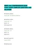 NRNP 6568 COMPREHENSIVE EXAM&NewLine;STUDY GUIDE COMPLETE QUESTIONS AND&NewLine;SOLUTIONS