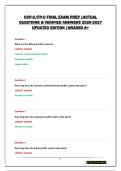 CCP-C&sol;FP-C FINAL EXAM PREP &vert;ACTUAL QUESTIONS & VERIFIED ANSWERS 2026-2027 UPDATED EDITION &vert;GRADED A&plus;