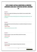 CCP-C EXAM &vert;ACTUAL QUESTIONS & VERIFIED ANSWERS 2026-2027 UPDATED EDITION &vert;GRADED A&plus;