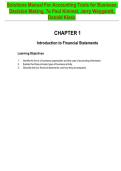 Solutions manual for accounting tools for business decision making 7th edition paul kimmel jerry weygandt donald kieso&vert;ISBN&colon;9781119494782&vert;Answers at the end of each chapter