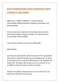 D439 FOUNDATIONS EXAM QUESTIONS WITH COMPLETE SOLUTIONS
