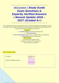 ACLS pretest &vert; Study Guide Exam Questions & Expertly Verified Answers &vert; Newest Update 2026 &ndash; 2027 &lpar;Graded A&plus;&rpar;&NewLine;