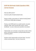 D439 OA &lpar;OA Study Guide&rpar; Questions With Correct Answers 