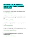 NSG 5003 ACTUAL TEST PAPER FULL&NewLine;QUESTIONS AND ACCURATE ANSWERS&NewLine;GRADED APLUS&NewLine;