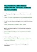 NSG 5003 EXAM SCRIPT VERIFIED&NewLine;QUESTIONS AND SOLUTIONS COMPLETE&NewLine;REVIEW MATERIAL&NewLine;