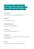 NSG 5003 FINAL PAPER UPDATED&NewLine;COMPLETE QUESTIONS AND CORRECT&NewLine;ANSWERS BUNDLED REVIEW GUIDE&NewLine;