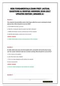 HESI FUNDAMENTALS EXAM PREP &vert;ACTUAL QUESTIONS & VERIFIED ANSWERS 2026-2027 UPDATED EDITION &vert;GRADED A&plus;