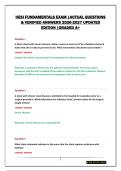 NURSING SEMESTER 1 PACKAGE&vert;HESI FUNDAMENTALS&comma;PHARMACOLOGY AND MED SURG &vert;QUESTIONS & VERIFIED ANSWERS 2026-2027 UPDATED EDITION &vert;COMPLETE PREP