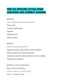 NUR 2115 UPDATED ACTUAL EXAM&NewLine;QUESTIONS AND CORRECT ANSWERS&NewLine;