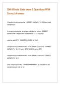 CNA Illinois State exam C Questions With Correct Answers