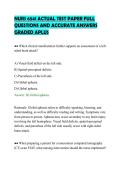 NURS 6541 ACTUAL TEST PAPER FULL&NewLine;QUESTIONS AND ACCURATE ANSWERS&NewLine;GRADED APLUS&NewLine;