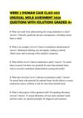 WEEK 2 IHUMAN CASE CLASS 6531&NewLine;UNUSUAL MOLE ASSESSMENT 2026&NewLine;QUESTIONS WITH SOLUTIONS GRADED A&plus;