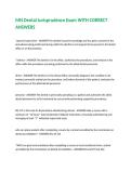 MN Dental Jurisprudence Exam WITH CORRECT ANSWERS&period;