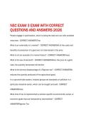 &NewLine;NSC EXAM 3 EXAM WITH CORRECT QUESTIONS AND ANSWERS 2026&NewLine;