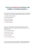CPAN EXAM 2026&sol;2027 QUESTIONS AND CORRECT ANSWERS GRADED A&plus;&NewLine;&NewLine;