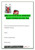 NRS 410 Final Exam &lpar;2026&sol;2027&rpar; &vert; 1&comma;500&plus; Exam Questions & Verified Answers &vert; High-Risk Pregnancy&comma; Maternal-Newborn Nursing&comma; Pediatric Neurology&comma; Labor & Delivery&comma; Obstetric Emergencies & NCLEX Review