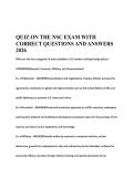 QUIZ ON THE NSC EXAM WITH CORRECT QUESTIONS AND ANSWERS 2026