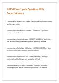 N1230 Exam 1 peds Questions With Correct Answers