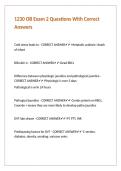 1230 OB Exam 2 Questions With Correct Answers&period;