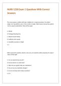 NURS 1230 Exam 1 Questions With Correct Answers