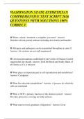 WASHINGTON STATE ESTHETICIAN&NewLine;COMPREHENSIVE TEST SCRIPT 2026&NewLine;QUESTIONS WITH SOLUTIONS 100&percnt;&NewLine;CORRECT&period;