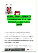 NUR 411 Exam 2 &lpar;2026&sol;2027&rpar; &vert; 500&plus; Exam Questions & 100&percnt; Verified Answers &vert; Community Health Nursing&comma; Crisis Intervention&comma; Health Promotion&comma; Home Health&comma; Hospice&comma; Public Health Policy & Healthy People