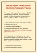 AANP FNP Certification Exam Bank &lpar;2026&sol;2027&rpar; &NewLine;&vert;&vert;Verified Exam&excl;&excl;&vert;&vert; Accurate Real Verified Exam &NewLine;Questions &vert; Expert Verified Answers & Rationales