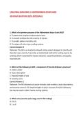 CAISS FINAL EXAM BANK &vert; COMPREHENSIVE STUDY GUIDE&NewLine;200 EXAM QUESTIONS WITH RATIONALES&NewLine;