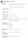 Hospitality & Tourism Marketing &sol; Score 100&percnt; &sol; 2025 Study Guide &sol; Exam Prep&NewLine;&NewLine;