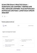 SCMN 3730 EXAM 2 PRACTICE EXAM &ndash; QUESTIONS AND ANSWERS &vert; VERIFIED AND WELL DETAILED ANSWERS &vert; PLUS RATIONALES &vert; DOWNLOAD AND PASS &vert; LATEST EXAM UPDATE 2026&sol;2027