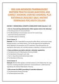 NSG 5240 ADVANCED PHARMACOLOGY MIDTERM PRACTICE EXAM QUESTIONS AND CORRECT ANSWERS &lpar;VERIFIED ANSWERS&rpar; PLUS RATIONALES 2026&sol;2027 Q&A &vert; INSTANT DOWNLOAD PDF&vert; SOUTH COLLEGE