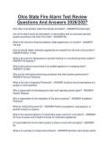 Ohio State Fire Alarm Test Review&NewLine;Questions And Answers 2026&sol;2027