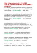 UPDATED ACTUAL EXAM QUESTIONS AND CORRECT ANSWERS&period;