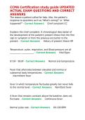 CCMA Certification study guide UPDATED ACTUAL EXAM QUESTIONS AND CORRECT ANSWERS&period;