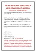 BRMP EXAM VERSION 1 NEWEST 2026&sol;2027 COMPLETE 100 &NewLine;VERIFIED QUESTIONS AND CORRECT ANSWERS WITH &NewLine;RATIONALES &lpar;VERIFIED ANSWERS&rpar; &vert;ALREADY GRADED &NewLine;A&plus;&vert;&vert;BEST LATEST VERSION&vert;&vert;SURE PASS&excl;&excl;&excl;