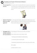 Hospitality & Tourism Performance Indicators &sol; Score 100&percnt; &sol; 2025 Guide &sol; Exam Prep