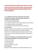 ISYE 6402 MIDTERM EXAM&colon; COMPREHENSIVE PRACTICE TEST BANK&NewLine;200 MULTIPLE-CHOICE QUESTIONS COVERING LINEAR REGRESSION&comma; ANOVA&comma; TIME SERIES ANALYSIS&comma; AND MODEL DIAGNOSTICS WITH DETAILED RATIONALES&NewLine;