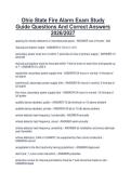 Ohio State Fire Alarm Exam Study&NewLine;Guide Questions And Correct Answers&NewLine;2026&sol;2027