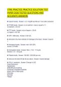 VTNE PRACTICE PRACTICE SOLUTION TEST&NewLine;PAPER 2026 TESTED QUESTIONS AND&NewLine;ACCURATE ANSWERS