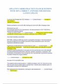 APEA FNP Cardiovascular Clinical Practice Exam 2026&sol;2027 &ndash; Family Nurse Practitioner Board Prep&colon; Hypertension&comma; Murmurs&comma; Heart Failure & ECG Analysis with Rationales